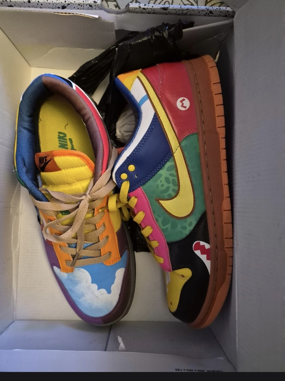 Nike Mens Multicolor Patchwork Low-Top Sneakers